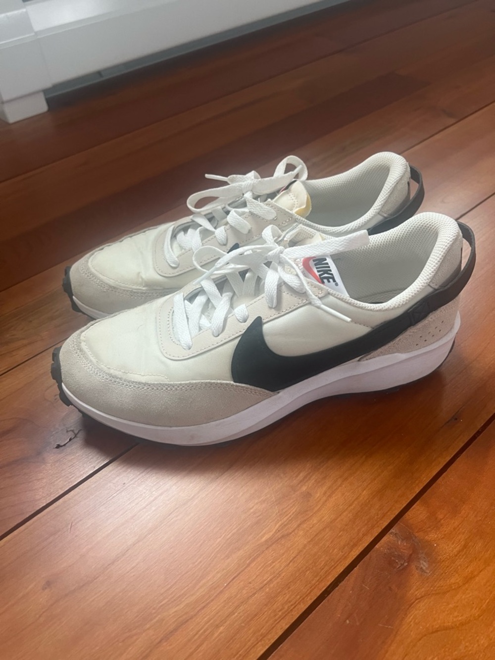 Nike Cream and Black Retro Runner Sneakers